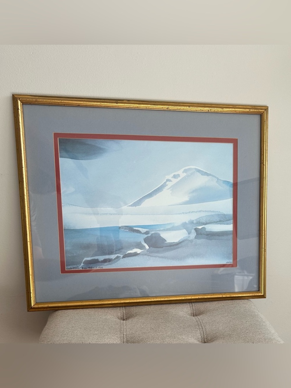 Toni Onley Original Art Silver River British Columbia 1985 Watercolor Signed VTG - Picture 9 of 11